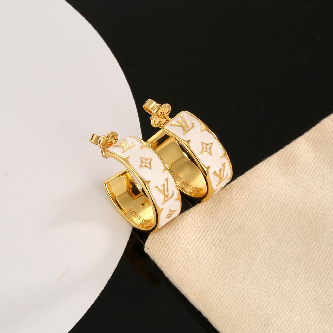 Louis Vuitton Gold Hoop Earrings